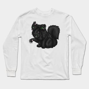 CerPURRus: Black Long Sleeve T-Shirt